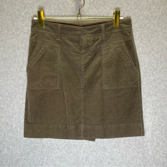 North Face Corduroy Brown Mini Skirt - Picture 1 of 7